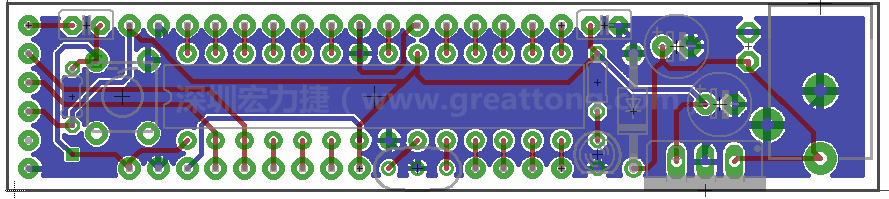 以上就是布線的所有步驟了。接下來就只剩下絲?。╯ilk-screen）、建立Gerber檔跟drill檔和送去印刷電路板廠制作的步驟。