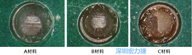 圖14- 冷球拉力試驗后，光學(xué)顯微鏡下的失效模式